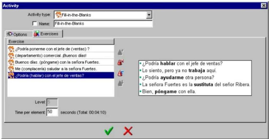 Auralog Tell me More Education 7.0 - To select the exercises - 1