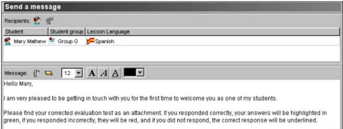 Auralog Tell me More Education 7.0 - Send a message - 1