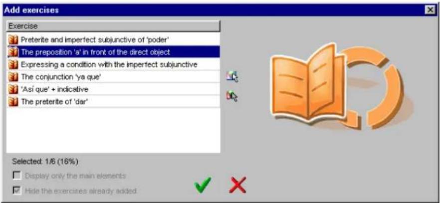 Auralog Tell me More Education 7.0 - To select the exercises - 2