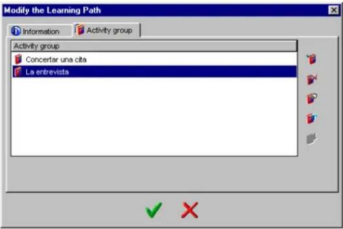 Auralog Tell me More Education 7.0 - To modify an activity group - 1