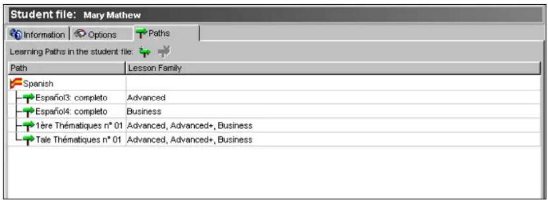 Auralog Tell me More Education 7.0 - The Paths tab - 1