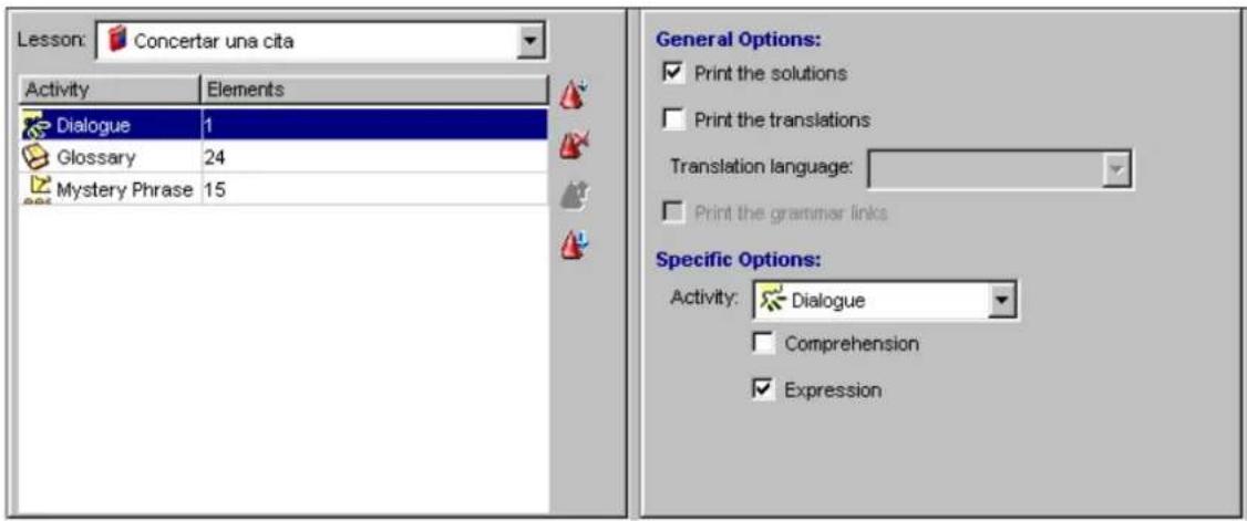 Auralog Tell me More Education 7.0 - To define the print options - 1