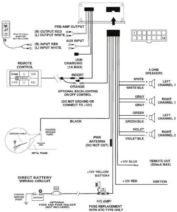BOSS ASK904B.64 - WARNING - Always consult with a professional installer - 2