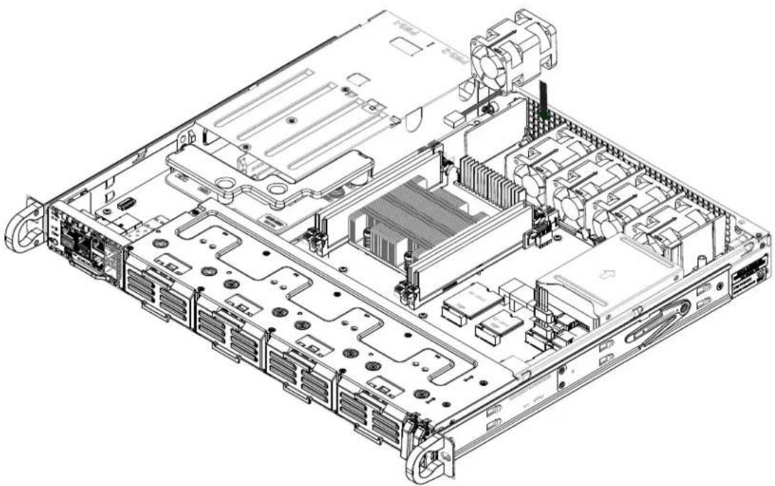 Supermicro SuperServer 1019D-14C-FRN5TP - Replacing a System Fan - 1