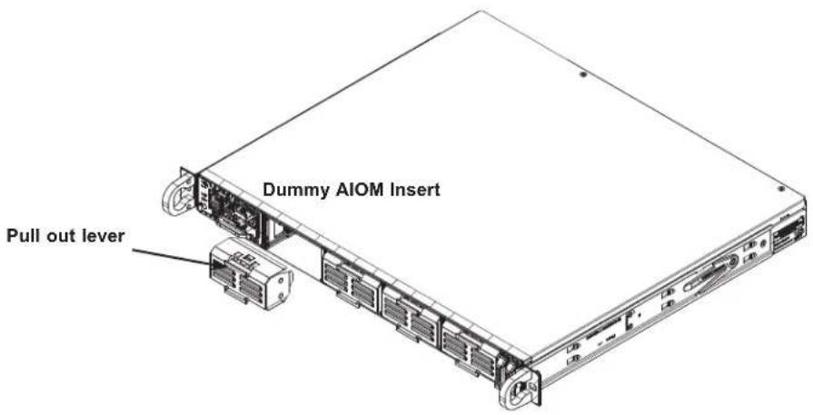Supermicro SuperServer 1019D-14C-FRN5TP - Removing the Dummy Device from the Chassis - 2