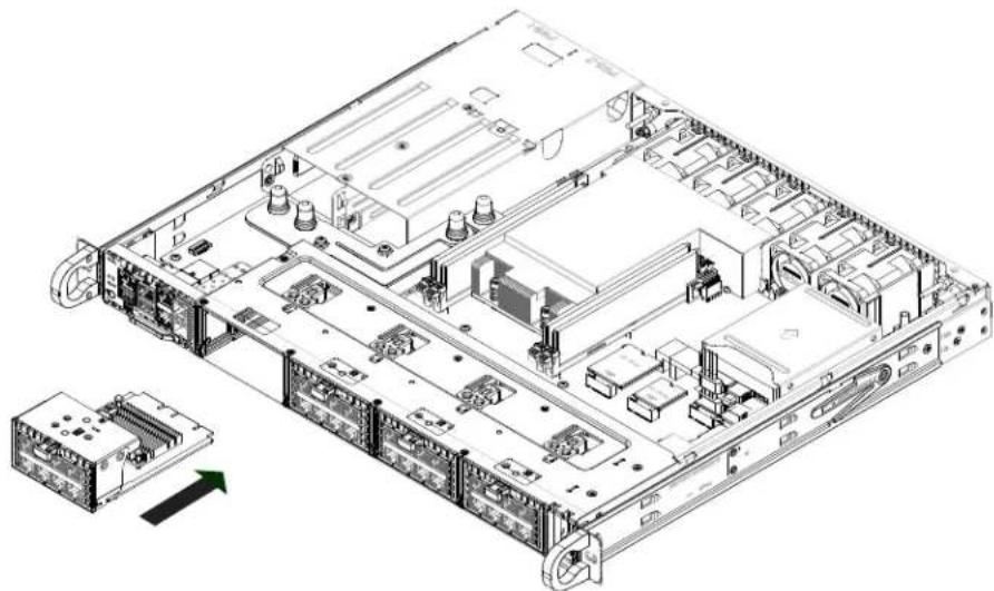 Supermicro SuperServer 1019D-14C-FRN5TP - Inserting the AIOM Module - 1