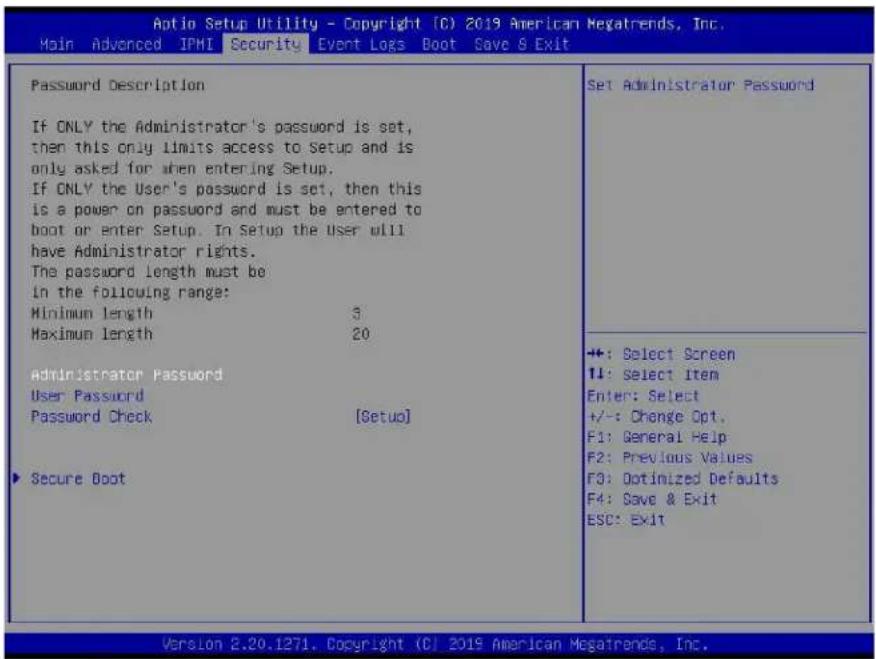 Supermicro SuperServer 1019D-14C-FRN5TP - Security - 1