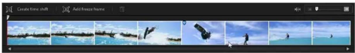 Create time shift Add freeze frame