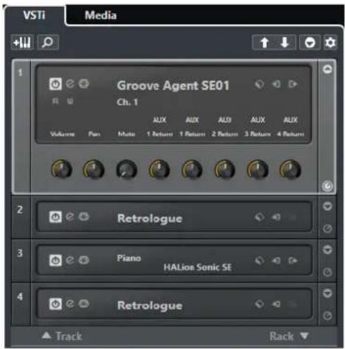 STEINBERG Cubase AI 9.5 - VST Instruments in the Right Zone (not in Cubase LE) - 1
