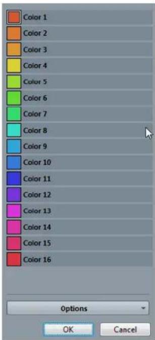 STEINBERG Cubase AI 9.5 - Project Colors Dialog - 1
