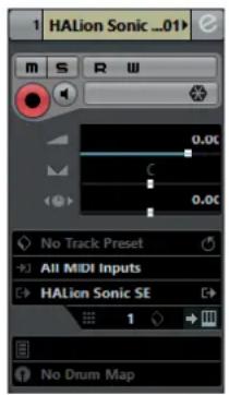 STEINBERG Cubase AI 9.5 - Instrument Track Inspector - 1