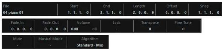 STEINBERG Cubase AI 9.5 - Info Line - 1