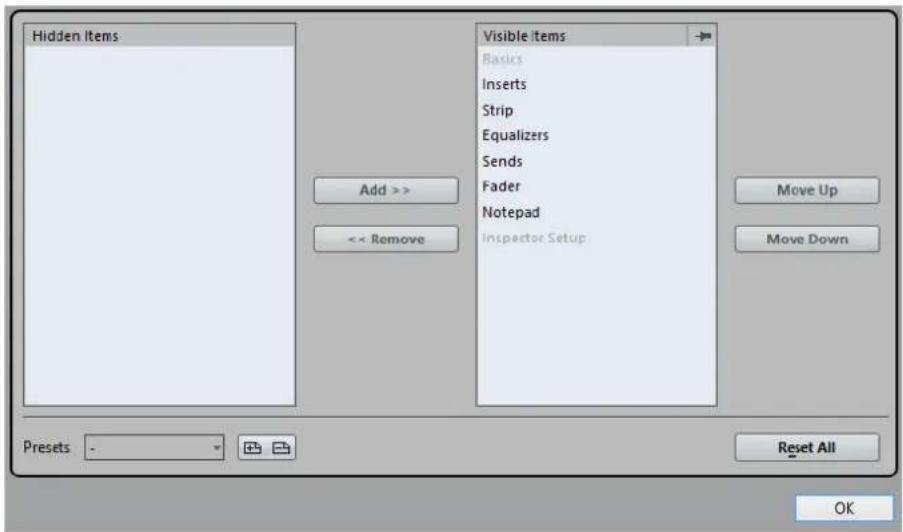 STEINBERG Cubase AI 9.5 - Track Inspector Settings - 2