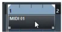 STEINBERG Cubase AI 9.5 - MIDI Parts - 1