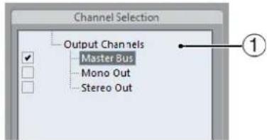 STEINBERG Cubase AI 9.5 - Channel Selection - 1