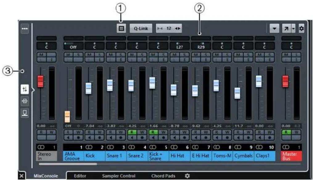 STEINBERG Cubase AI 9.5 - MixConsole in Lower Zone - 1