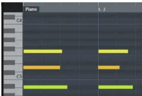 STEINBERG Cubase AI 9.5 - Note Display - 1
