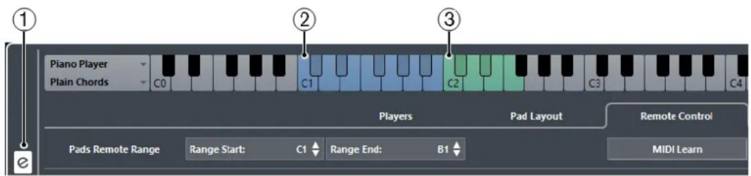 STEINBERG Cubase AI 9.5 - Chord Pad Settings – Remote Control - 1