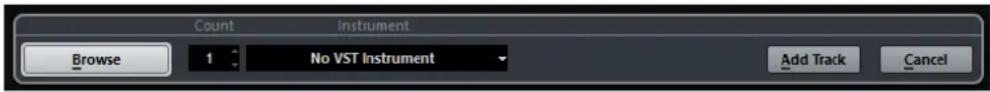 STEINBERG Cubase AI 9.5 - Adding Tracks - 1