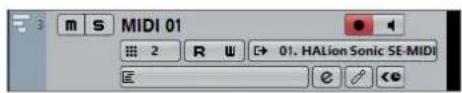 STEINBERG Cubase AI 9.5 - MIDI Track Controls - 1