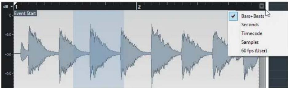STEINBERG Cubase AI 9.5 - Ruler - 1