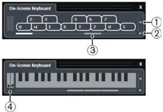 STEINBERG Cubase AI 9.5 - On-Screen Keyboard Options - 1