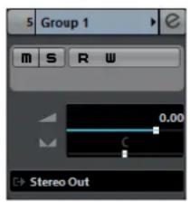 STEINBERG Cubase AI 9.5 - Group Channel Track Inspector - 1