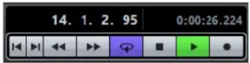 STEINBERG Cubase AI 9.5 - Main Transport - 1