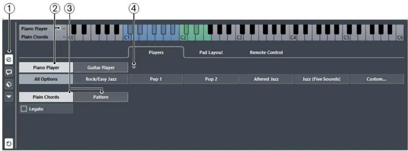STEINBERG Cubase AI 9.5 - Chord Pad Settings – Players - 1