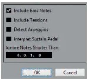 STEINBERG Cubase AI 9.5 - Create Chord Symbols Dialog - 1