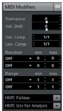 STEINBERG Cubase AI 9.5 - MIDI Modifiers - 1