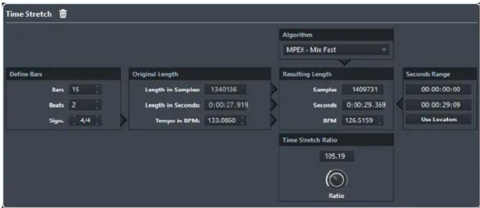 STEINBERG Cubase AI 9.5 - Time Stretch - 1