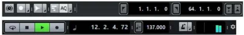 STEINBERG Cubase AI 9.5 - Transport - 1