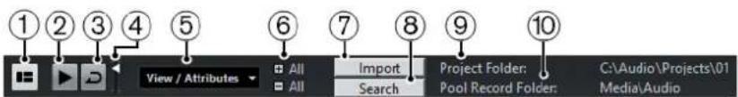 STEINBERG Cubase AI 9.5 - Toolbar - 1