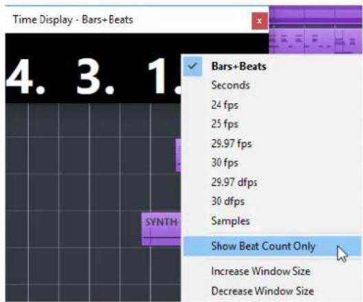 STEINBERG Cubase AI 9.5 - Time Display Window - 2