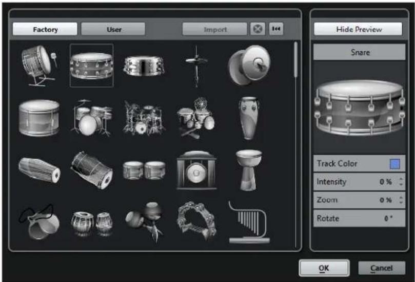 STEINBERG Cubase AI 9.5 - Track Pictures Browser - 1