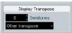 STEINBERG Cubase Studio 5 - Setting Display Transpose - 1