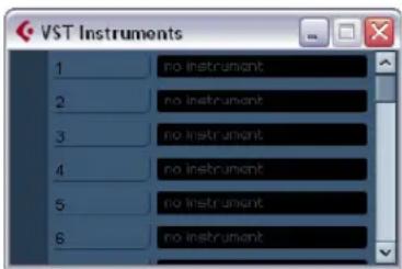 STEINBERG Cubase Studio 5 - VST Instrument channels - 1