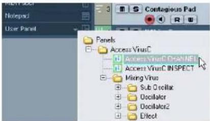 STEINBERG Cubase Studio 5 - Showing panels in the Inspector - 1