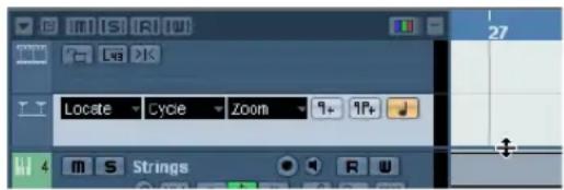 STEINBERG Cubase Studio 5 - Dividing the Track list (Cubase only) - 2