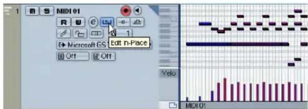 STEINBERG Cubase Studio 5 - The In-Place Editor - 3