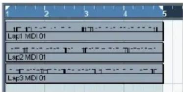 STEINBERG Cubase Studio 5 - Cycle Record mode: Stacked/Stacked 2 (No Mute) - 1