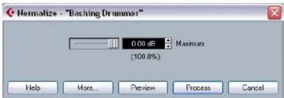 STEINBERG Cubase Studio 5 - Normalize - 1