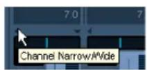 STEINBERG Cubase Studio 5 - Setting the width of channel strips - 1