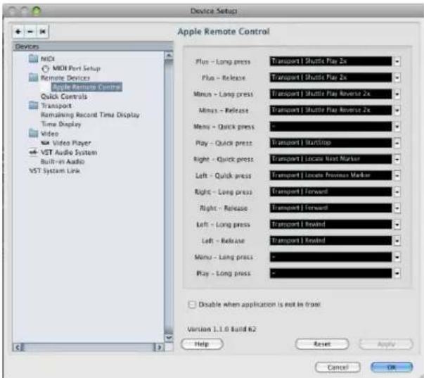 STEINBERG Cubase Studio 5 - Apple Remote (Macintosh only) - 1