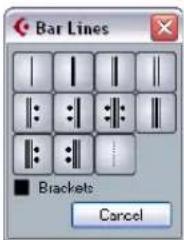 STEINBERG Cubase Studio 5 - Editing existing bar lines - 1