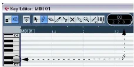 STEINBERG Cubase Studio 5 - Drawing notes with the Pencil tool - 1