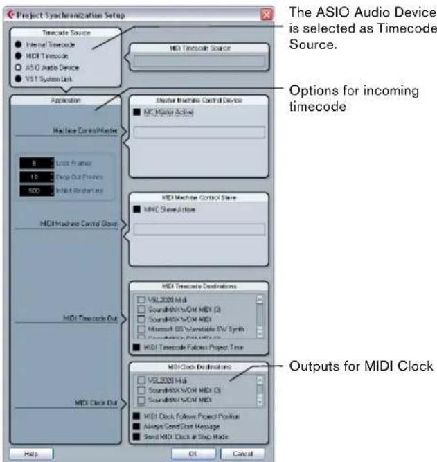 STEINBERG Cubase Studio 5 - Setting up the audio card for external synchronization - 1