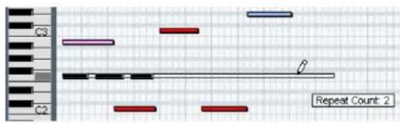STEINBERG Cubase Studio 5 - Duplicating and repeating notes - 1