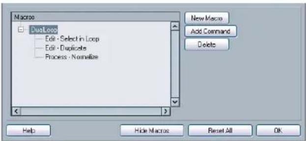 STEINBERG Cubase Studio 5 - Setting up macros - 1